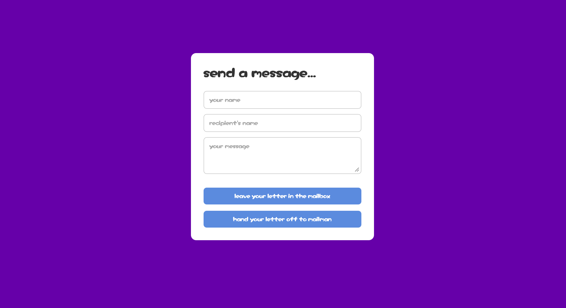 web portal screenshot